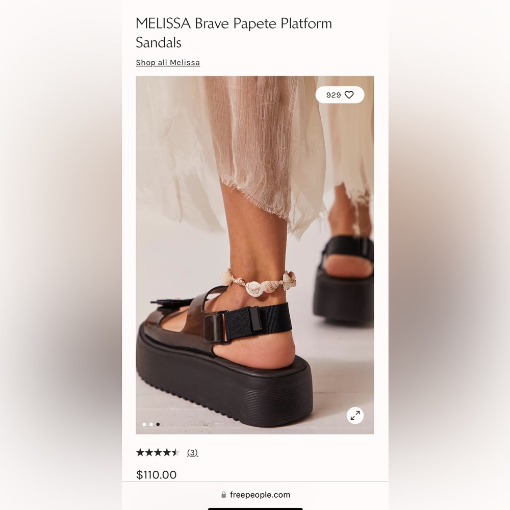 FREE PEOPLE MELISSA Brave Papete Platform Sandals